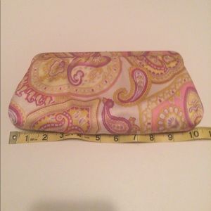 Banana republic. Silk paisley clutch